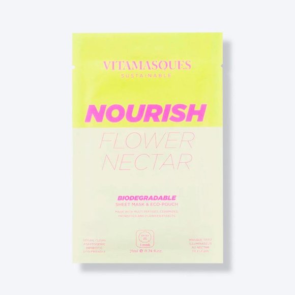 🔥3/$30 Vitamasques Nourish Flower Nectar Glow Juicy Berries Biodegradable Masks - Picture 13 of 13